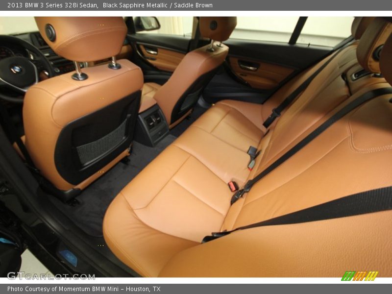 Black Sapphire Metallic / Saddle Brown 2013 BMW 3 Series 328i Sedan