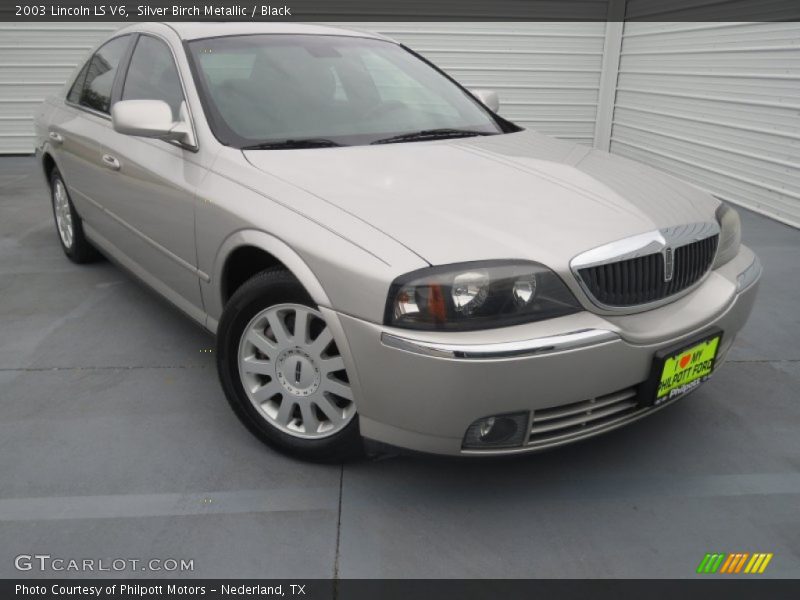 Silver Birch Metallic / Black 2003 Lincoln LS V6