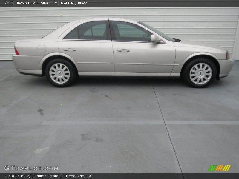 Silver Birch Metallic / Black 2003 Lincoln LS V6