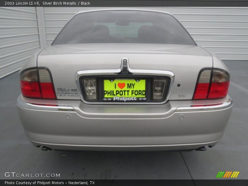 Silver Birch Metallic / Black 2003 Lincoln LS V6