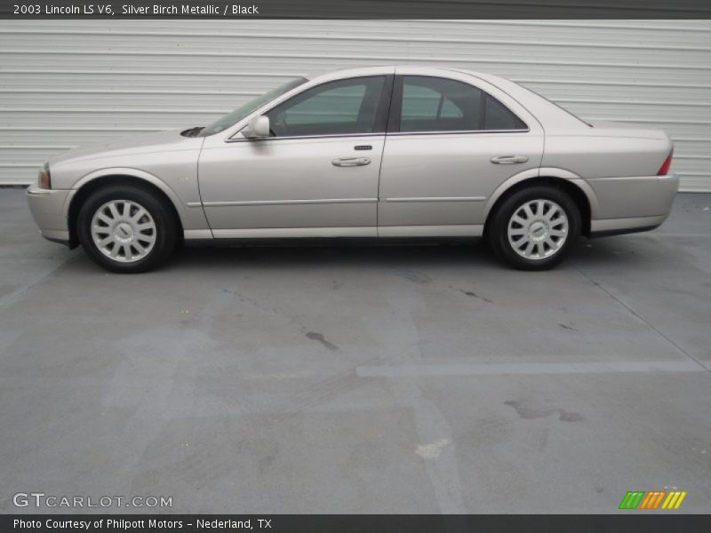 Silver Birch Metallic / Black 2003 Lincoln LS V6