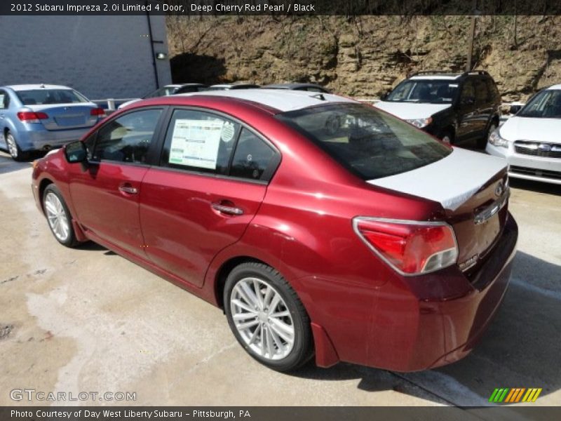 Deep Cherry Red Pearl / Black 2012 Subaru Impreza 2.0i Limited 4 Door