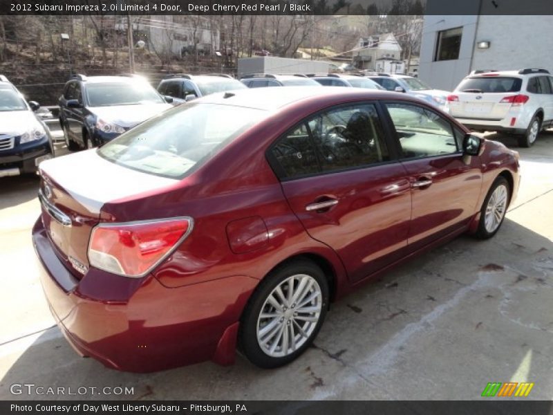 Deep Cherry Red Pearl / Black 2012 Subaru Impreza 2.0i Limited 4 Door