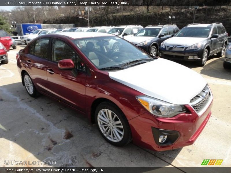 Deep Cherry Red Pearl / Black 2012 Subaru Impreza 2.0i Limited 4 Door