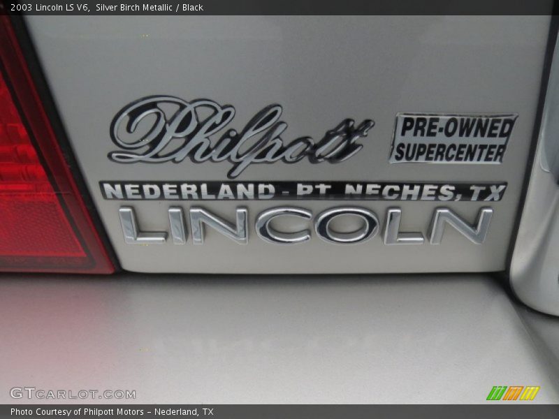 Silver Birch Metallic / Black 2003 Lincoln LS V6