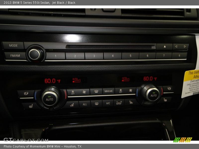Jet Black / Black 2013 BMW 5 Series 550i Sedan
