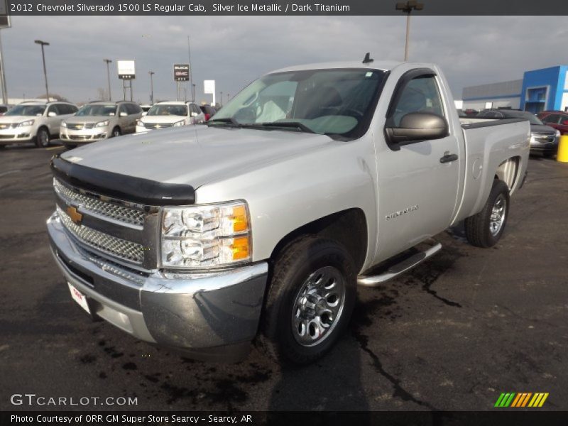 Silver Ice Metallic / Dark Titanium 2012 Chevrolet Silverado 1500 LS Regular Cab