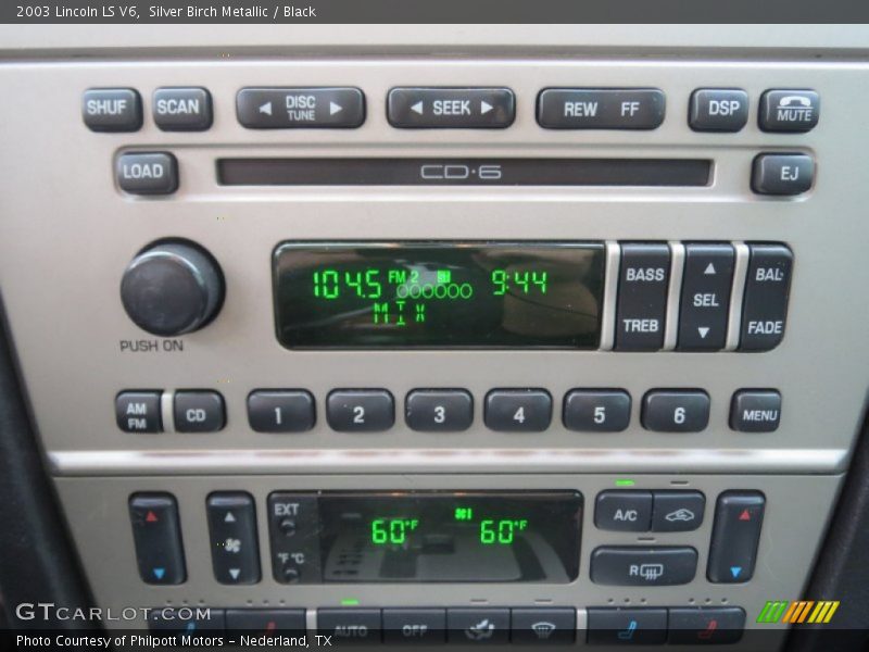 Silver Birch Metallic / Black 2003 Lincoln LS V6