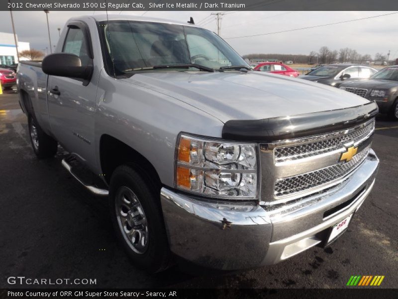 Silver Ice Metallic / Dark Titanium 2012 Chevrolet Silverado 1500 LS Regular Cab