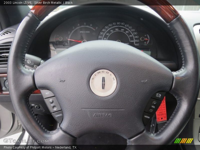 Silver Birch Metallic / Black 2003 Lincoln LS V6
