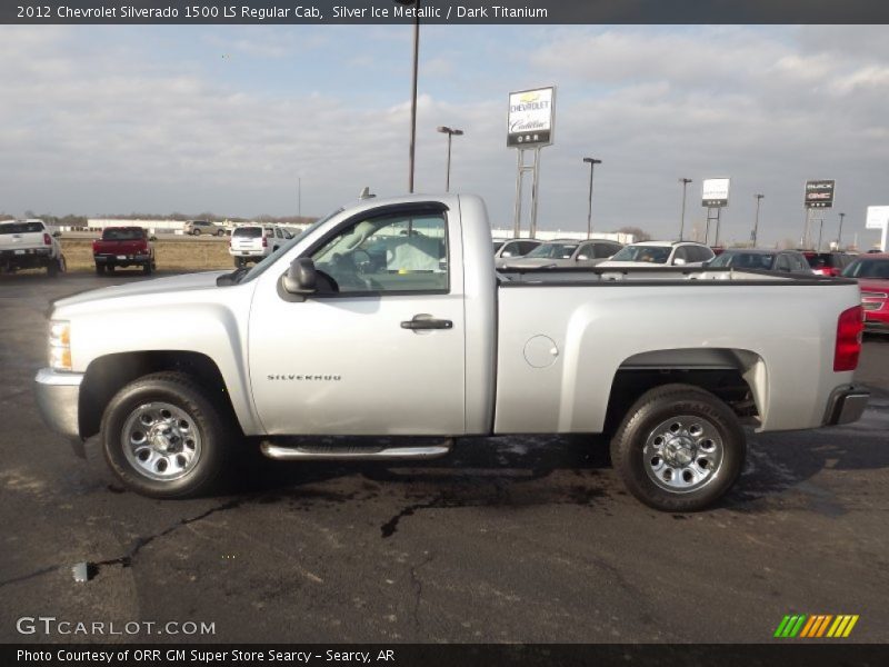Silver Ice Metallic / Dark Titanium 2012 Chevrolet Silverado 1500 LS Regular Cab