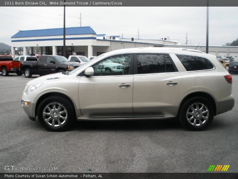 White Diamond Tricoat / Cashmere/Cocoa 2011 Buick Enclave CXL