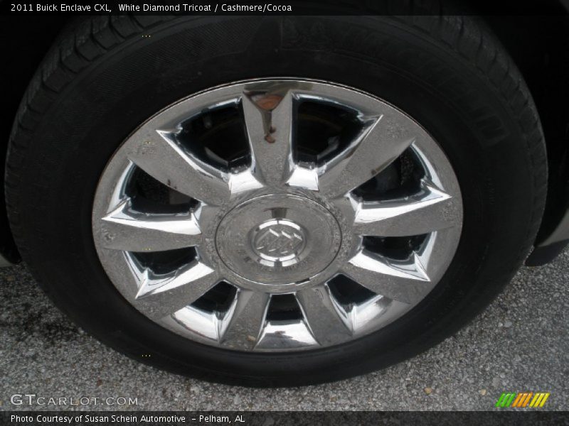 White Diamond Tricoat / Cashmere/Cocoa 2011 Buick Enclave CXL