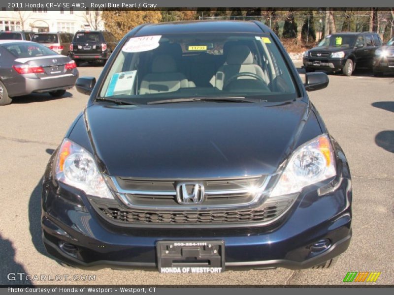 Royal Blue Pearl / Gray 2011 Honda CR-V SE 4WD