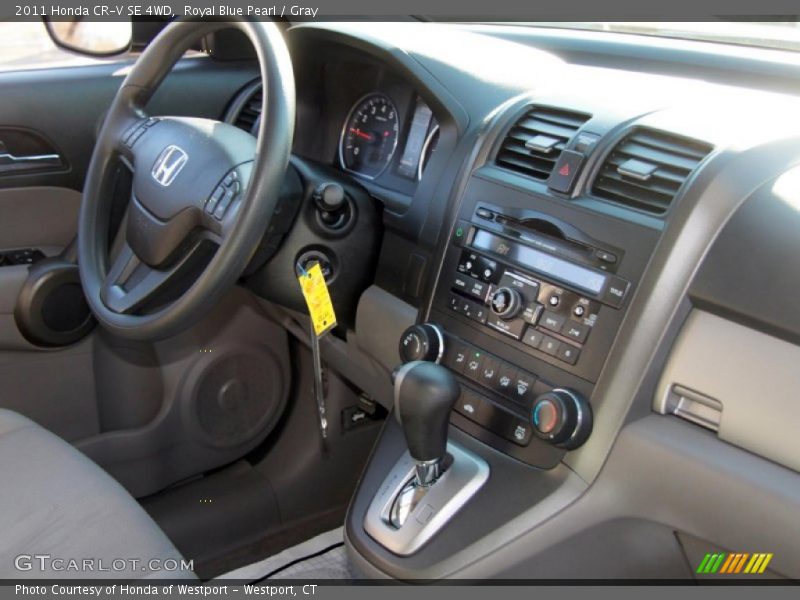 Royal Blue Pearl / Gray 2011 Honda CR-V SE 4WD