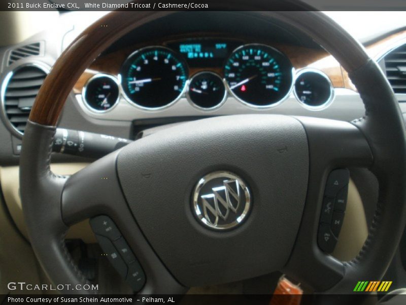 White Diamond Tricoat / Cashmere/Cocoa 2011 Buick Enclave CXL