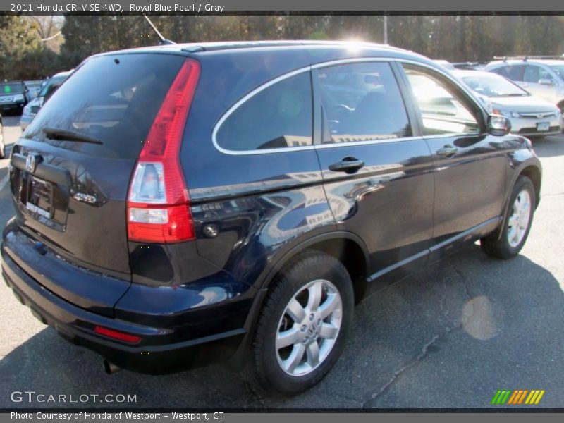 Royal Blue Pearl / Gray 2011 Honda CR-V SE 4WD