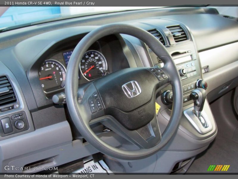 Royal Blue Pearl / Gray 2011 Honda CR-V SE 4WD