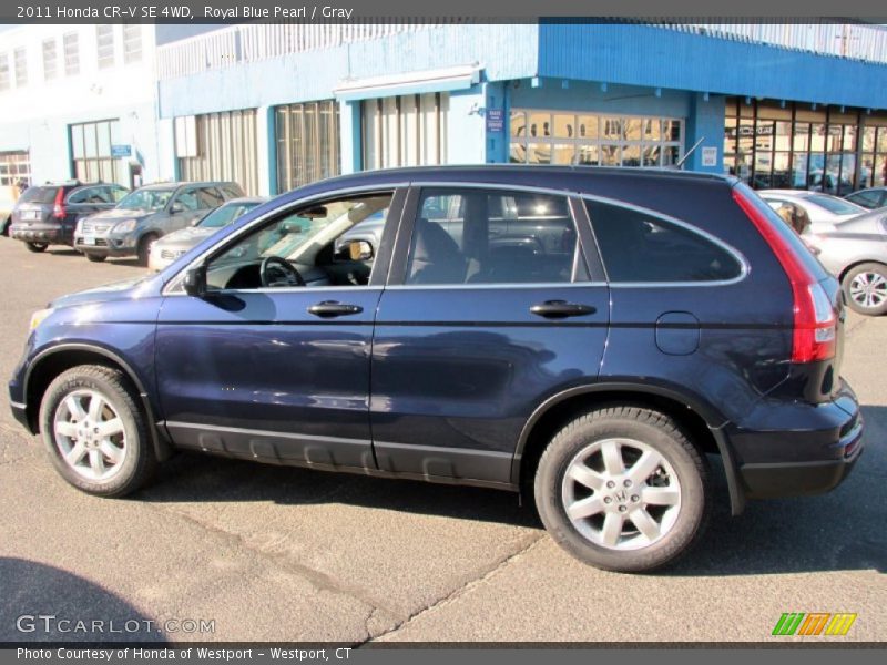 Royal Blue Pearl / Gray 2011 Honda CR-V SE 4WD