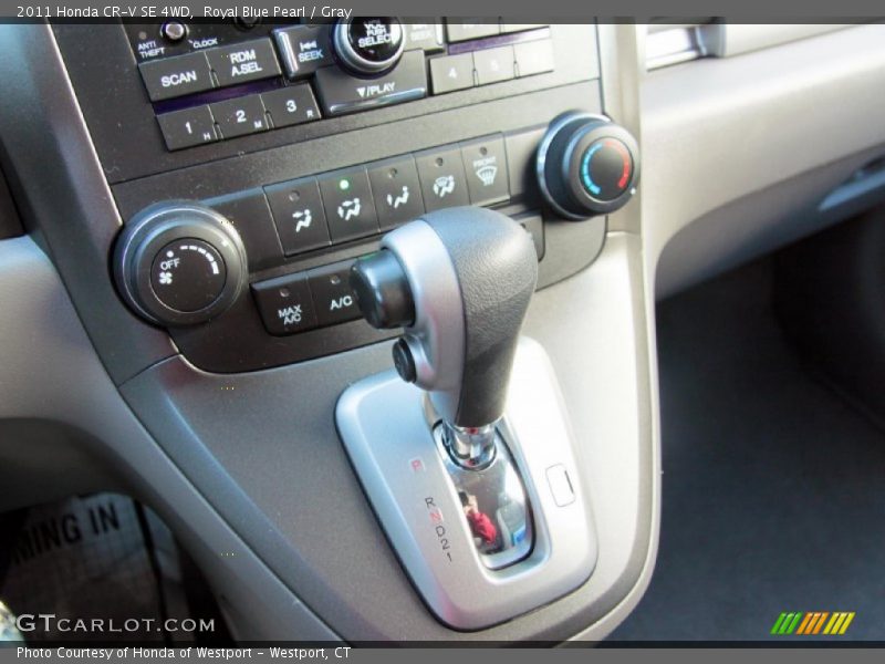 Royal Blue Pearl / Gray 2011 Honda CR-V SE 4WD