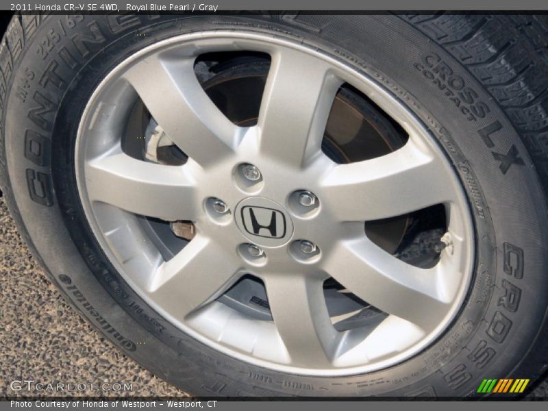 Royal Blue Pearl / Gray 2011 Honda CR-V SE 4WD