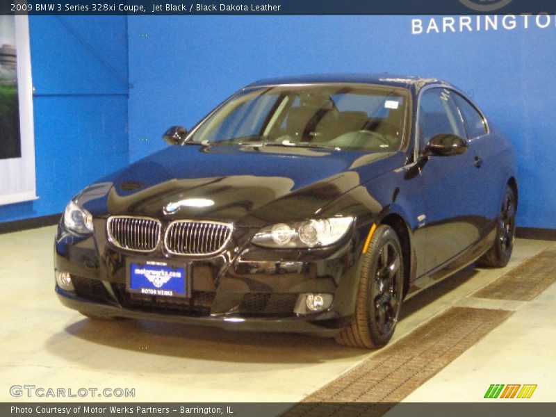 Jet Black / Black Dakota Leather 2009 BMW 3 Series 328xi Coupe