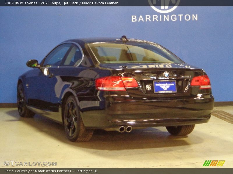 Jet Black / Black Dakota Leather 2009 BMW 3 Series 328xi Coupe