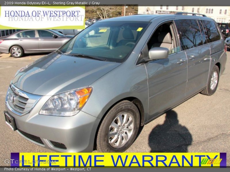 Sterling Gray Metallic / Gray 2009 Honda Odyssey EX-L