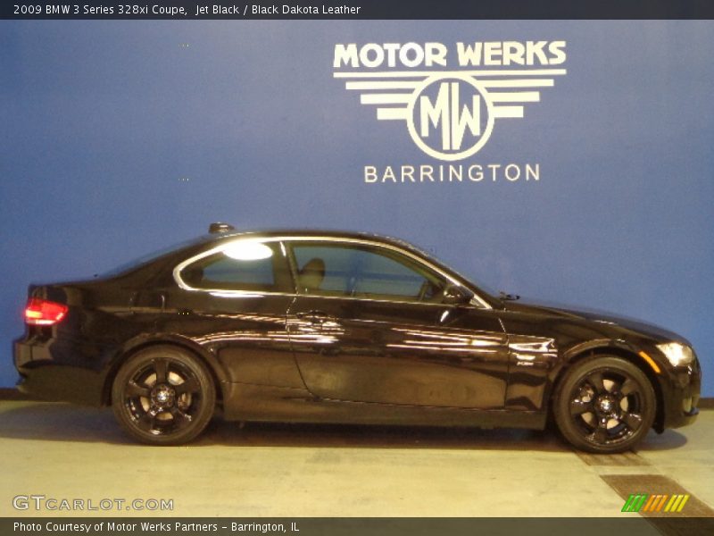 Jet Black / Black Dakota Leather 2009 BMW 3 Series 328xi Coupe