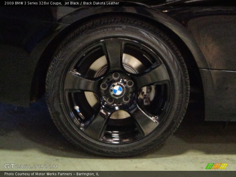 Jet Black / Black Dakota Leather 2009 BMW 3 Series 328xi Coupe