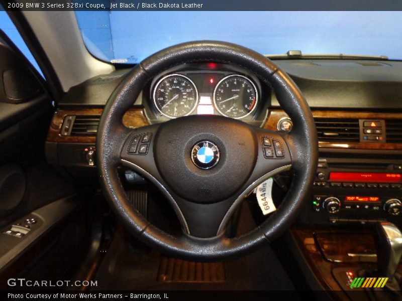 Jet Black / Black Dakota Leather 2009 BMW 3 Series 328xi Coupe