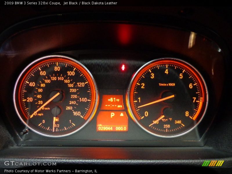 Jet Black / Black Dakota Leather 2009 BMW 3 Series 328xi Coupe
