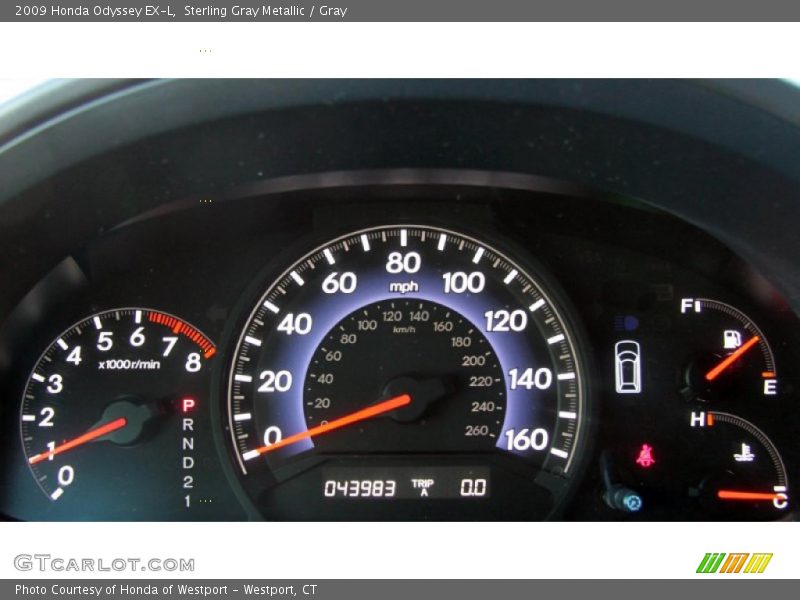 Sterling Gray Metallic / Gray 2009 Honda Odyssey EX-L