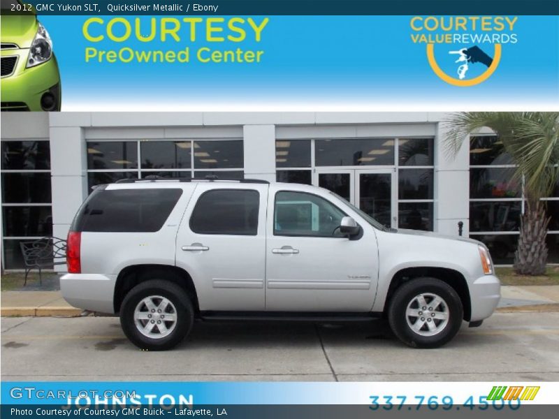 Quicksilver Metallic / Ebony 2012 GMC Yukon SLT