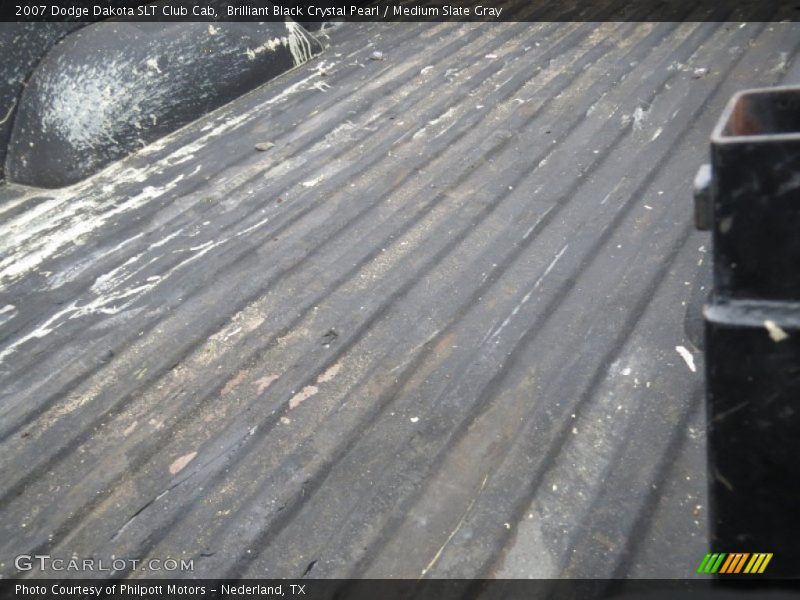 Brilliant Black Crystal Pearl / Medium Slate Gray 2007 Dodge Dakota SLT Club Cab