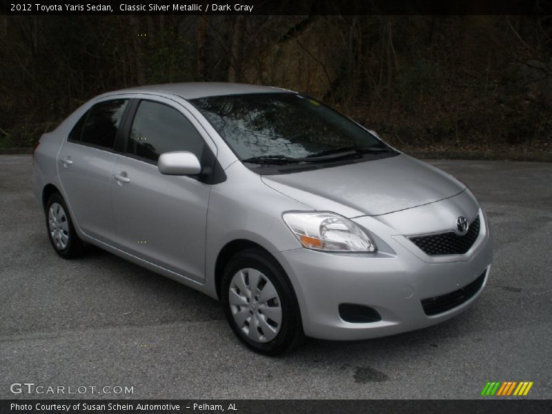 Classic Silver Metallic / Dark Gray 2012 Toyota Yaris Sedan