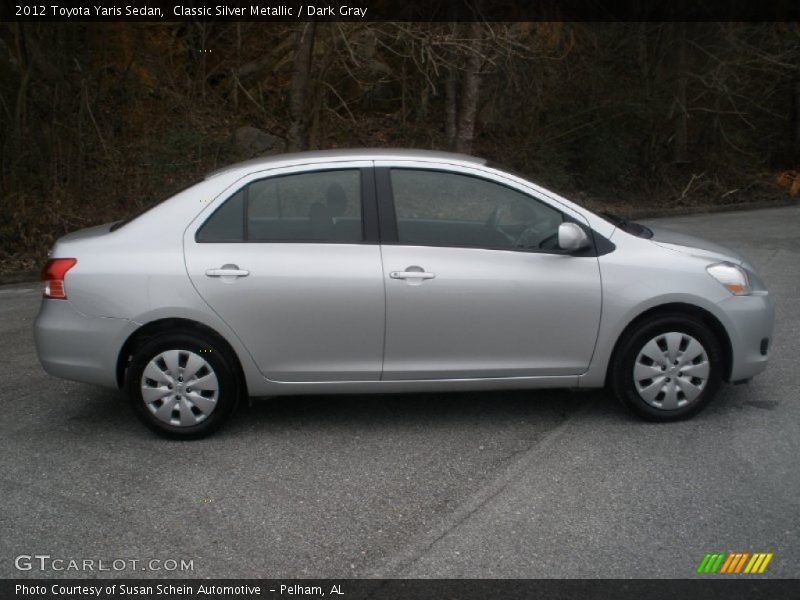 Classic Silver Metallic / Dark Gray 2012 Toyota Yaris Sedan