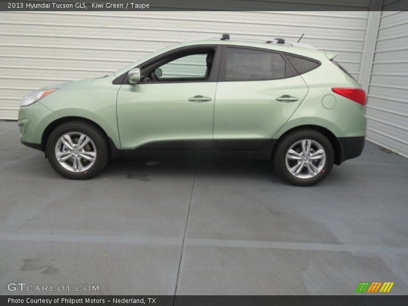 Kiwi Green / Taupe 2013 Hyundai Tucson GLS