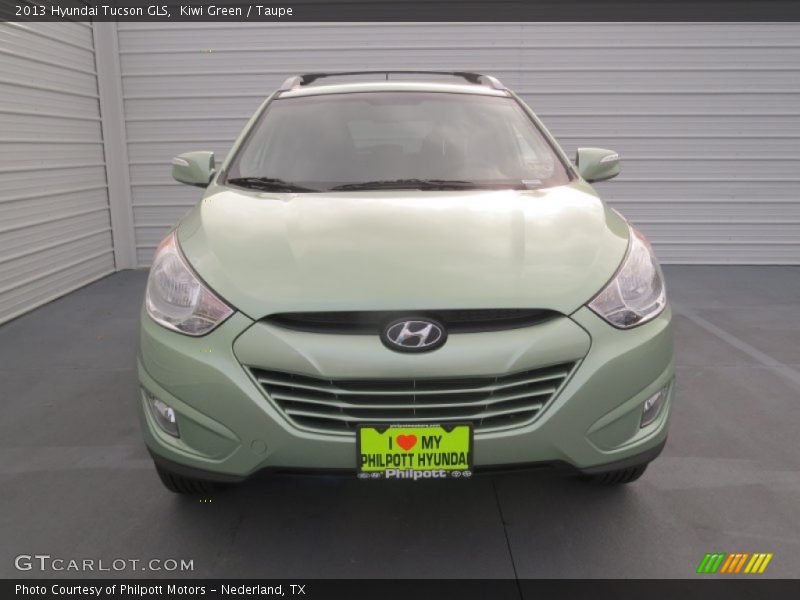 Kiwi Green / Taupe 2013 Hyundai Tucson GLS