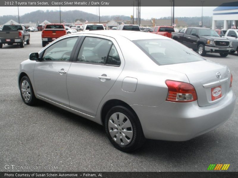 Classic Silver Metallic / Dark Gray 2012 Toyota Yaris Sedan