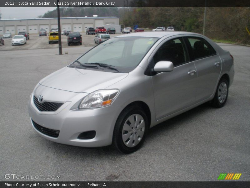 Classic Silver Metallic / Dark Gray 2012 Toyota Yaris Sedan
