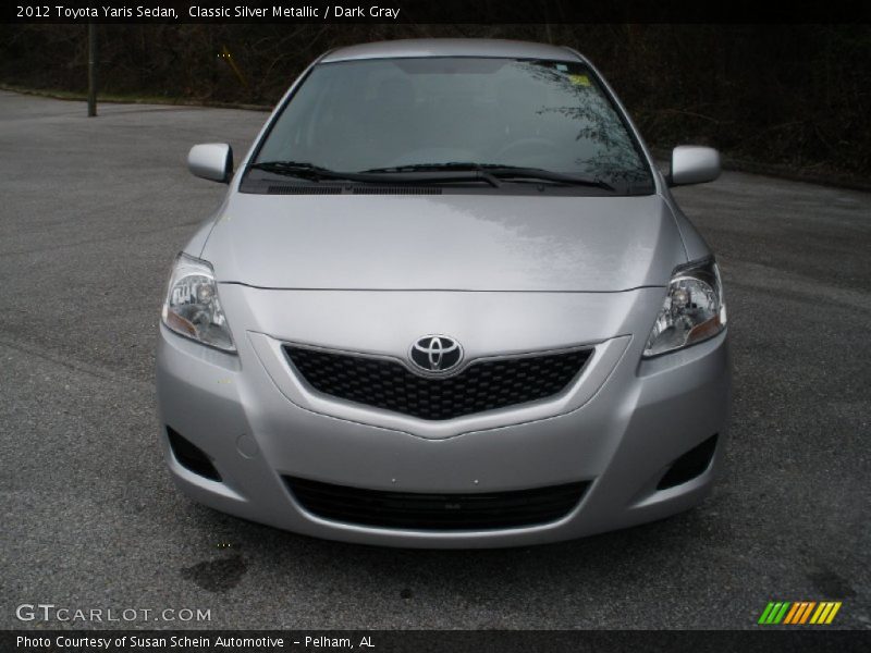 Classic Silver Metallic / Dark Gray 2012 Toyota Yaris Sedan