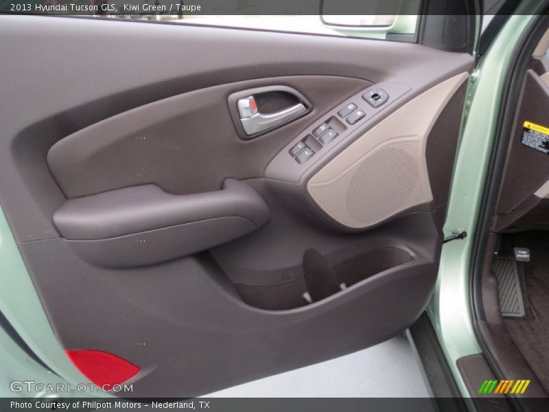 Kiwi Green / Taupe 2013 Hyundai Tucson GLS