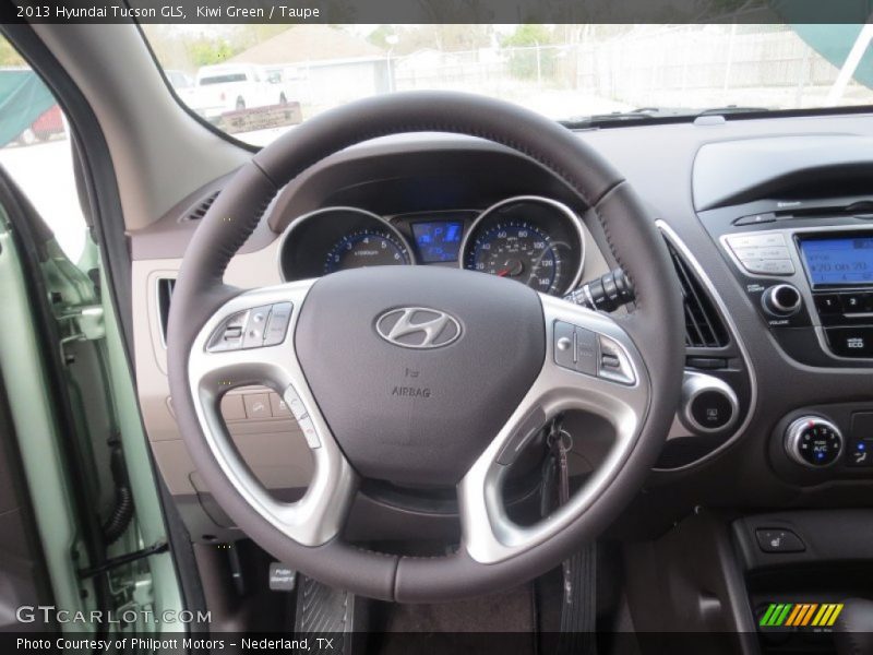 Kiwi Green / Taupe 2013 Hyundai Tucson GLS