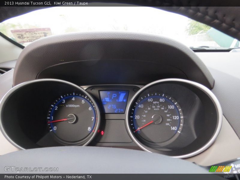 Kiwi Green / Taupe 2013 Hyundai Tucson GLS
