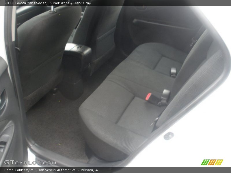 Super White / Dark Gray 2012 Toyota Yaris Sedan