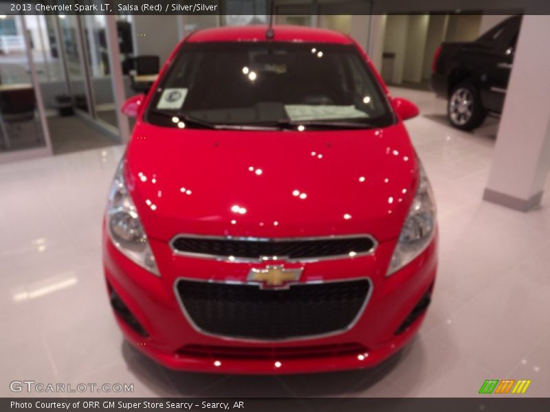 Salsa (Red) / Silver/Silver 2013 Chevrolet Spark LT