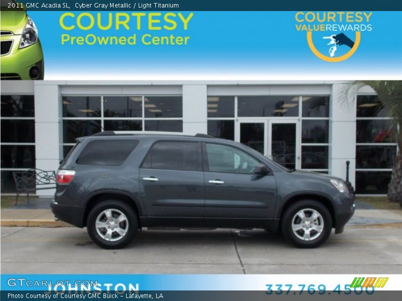 Cyber Gray Metallic / Light Titanium 2011 GMC Acadia SL