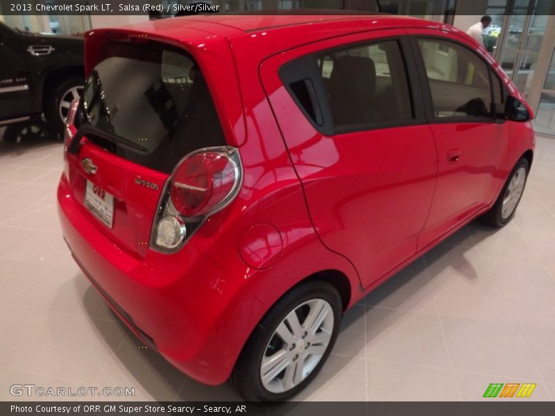 Salsa (Red) / Silver/Silver 2013 Chevrolet Spark LT