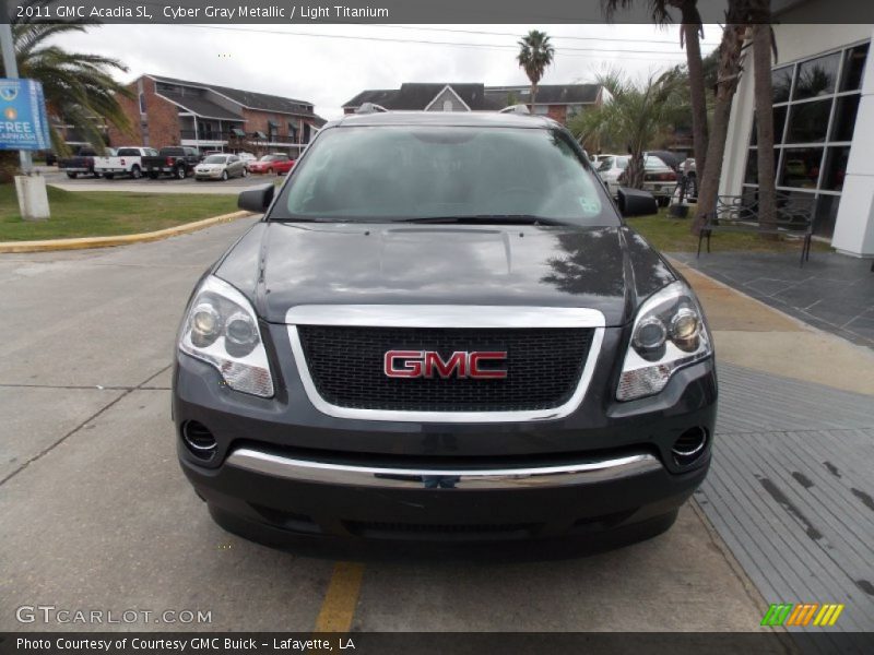 Cyber Gray Metallic / Light Titanium 2011 GMC Acadia SL